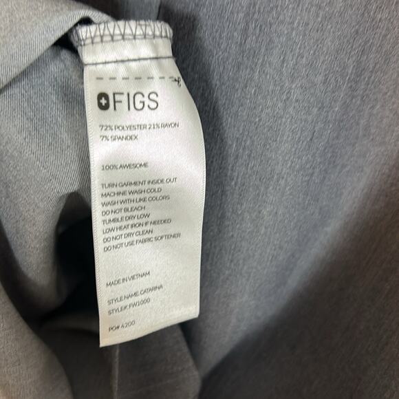 Figs Catarina One-Pocket Scrub Top Graphite/Grey Size XXL - Picture 9 of 10